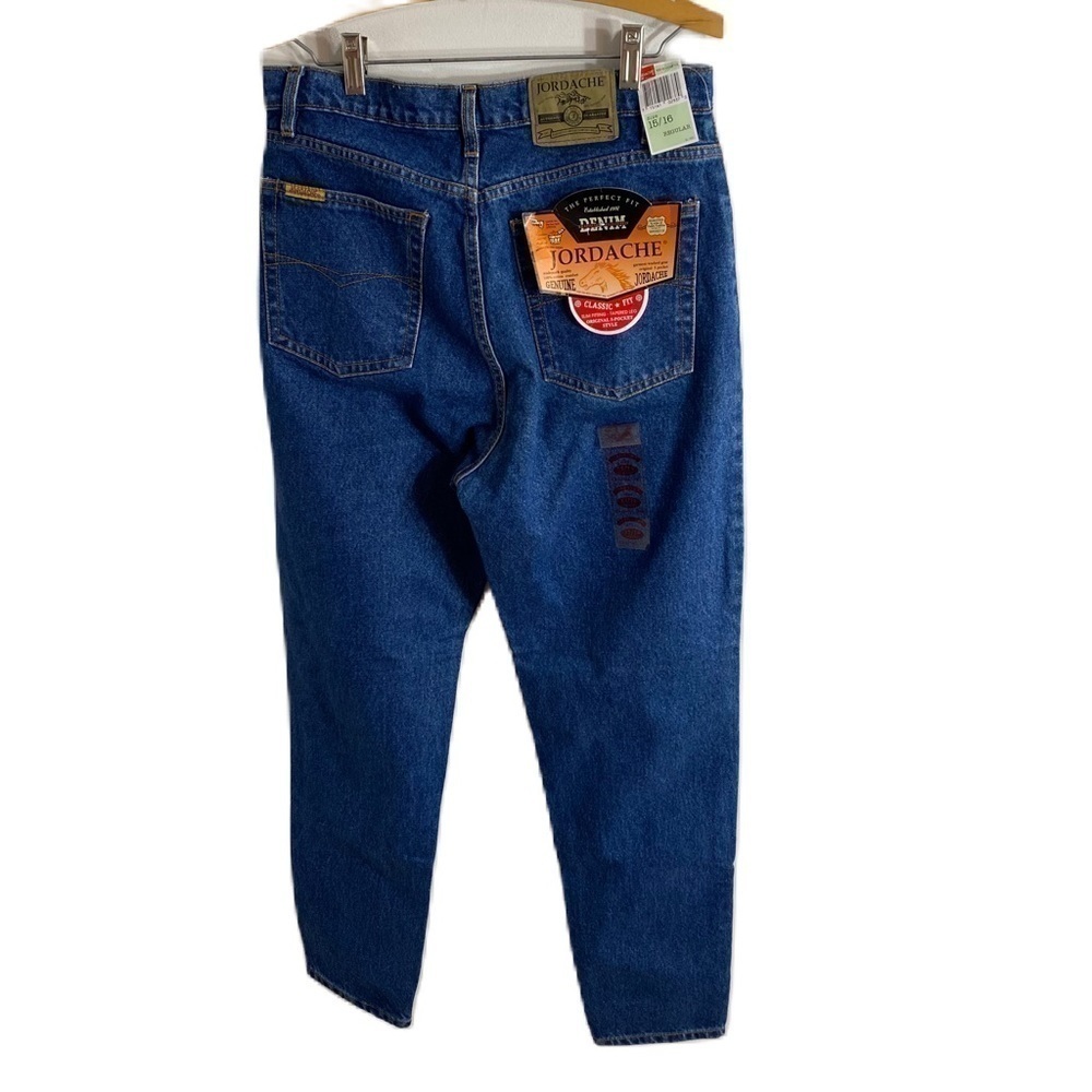 Vintage Jordache Jeans NWT 16 Slim Fit Tapered Leg Classic 5 Pocket High Rise